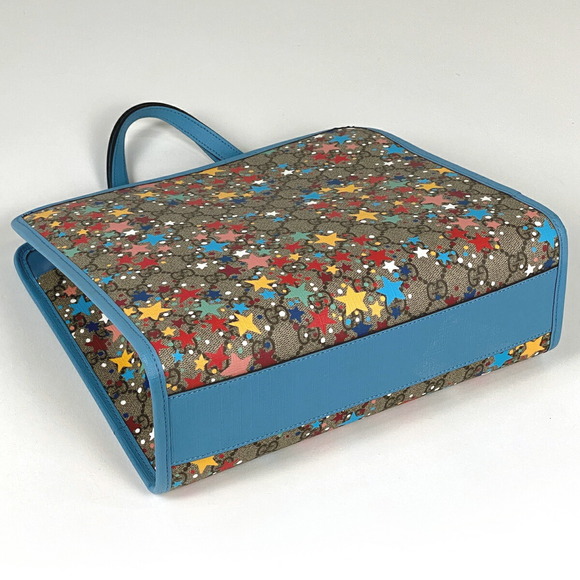 Gucci Handbags - Gucci Bag Supreme Canvas Multicolor Star GG Tote Blue